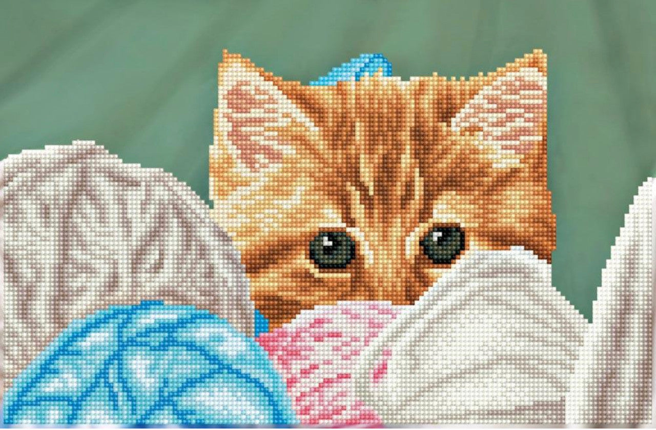 Diamond Dotz Kitty verstopt